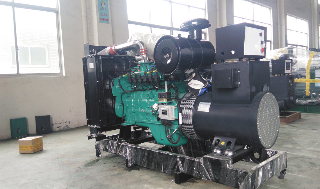 一臺110千瓦的機組“整裝待發”，發貨至福建客戶