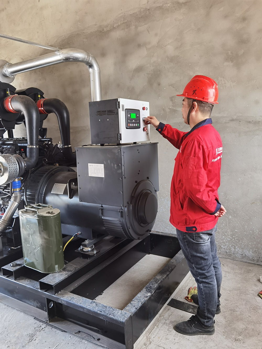 安徽富士特鋁業，柴油發電機組安裝調試結束