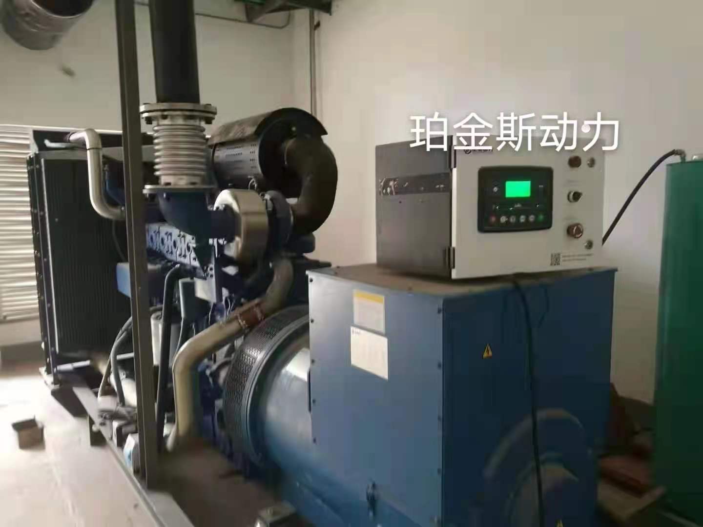 500KW玉柴系列開架機組調試完畢，交付使用！